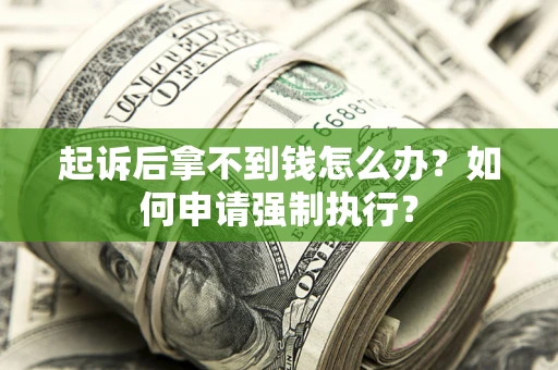 济南起诉后拿不到钱怎么办？如何申请强制执行？