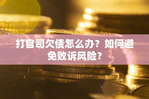 济南打官司欠债怎么办？如何避免败诉风险？