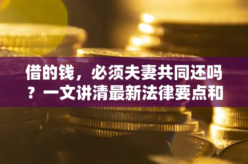 济南借的钱，必须夫妻共同还吗？一文讲清最新法律要点和避坑指南