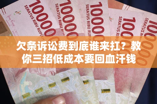 济南欠条诉讼费到底谁来扛？教你三招低成本要回血汗钱